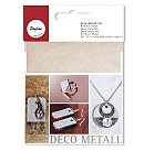 "Deco-Metal" apzeltīšanas folijas komplekts, 9 x 9 cm, 6 loksnes, varš/ zelts/ sudrabs