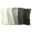 100% Merino vilna NUNO filcēšanai, super gluda 18 mic, 5 melnie, baltie, pelēkie toņi x 10 g