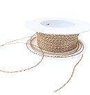 Smalka aukliņa, bez stieples, D:1mm, rullī 100m, CENA PAR 1 M, zelta