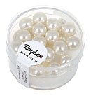 Stikla pērles "Renaissance", D:8mm, 25 gab., baltas