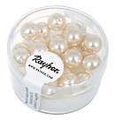 Stikla pērles "Renaissance", D:8mm, 25 gab., pūdera rozā