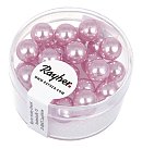 Stikla pērles "Renaissance", D:8mm, 25 gab., orhideju rozā