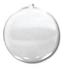 Plastmasas medaljons, 2 daļas, D:10 cm, caurspīdīgs