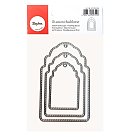 Formu izgriešanas trafaretu komplekts "Pendant", ar šuvēm, 3.2x5.1cm, 4.3x6.9cm, 5.3x8.5cm, iepakojumā 3 gab.