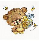 Izšūšanas komplekts krustdūrienā "Kind heart!", 17x14cm