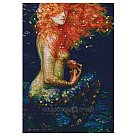 Izšūšanas komplekts krustdūrienā "Red mermaid", 25.5x36cm