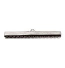 Rotaslietu nobeigums "skava", gluds, 40mm, 4 gab., sudraba tonis