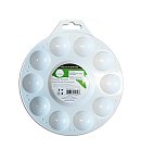 Krāsu palete "Simply", plastikāta, 10 padziļinājumi, D:16.5 cm