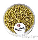 Pērlītes "Rocailles", D:2.0mm, 17g, perlamutra zeltītas