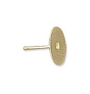 Auskaru sagatave, D:10mm, H:9.5mm, 4 gab. (2 pāri), zelta tonis