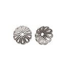 Filigrāna "cepurīte" pērlēm, D:9mm, 5 gab., sudraba tonis