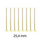 Furnitūra rotaslietām "Headpin", D:0.29mm x 25.4mm, 10 gab., zelta tonis