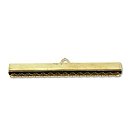 Rotaslietu nobeigums "skava", gluds, 40mm, 4 gab., zelta tonis