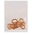 Rotaslietu stiprinājums-ovāls, 6x8mm, 10 gab., zelta tonis