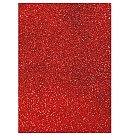 Pašlīmējošā putugumijas loksne "EVA" ar mirdzumiem, 2mm, 20 x 30 cm, sarkana, ZS