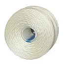 Neilona diegs pērļošanai "Tex 45", plakans, D:0.11mm, 71.3m, balts