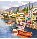 Salvetes dekupāžai "Lago di Como", 33x33cm, 2 gab.