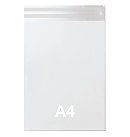 Caurspīdīgi plastikāta maisiņi ar aizlīmējamu maliņu, A4 (230x320+40mm), 10 gab.