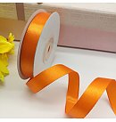 Satīna lente, 25mm, 25m, oranža #10