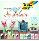 Origami papīrs "NOSTALGIA", divpusējs, 15x15 cm, 10 motīvi, 50 loksnes, 80g/ m2