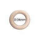 Koka riņķītis, D:34 mm, biezums 7 mm