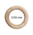 Koka riņķītis, D:56 mm, biezums 9 mm