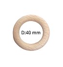 Koka riņķītis, D:40 mm, biezums 8 mm
