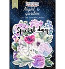Izgrieztu papīra dekoru komplekts "Night garden", 63 gab.