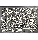 Dekoru komplekts no skaidu plātnes "Keys" (014)