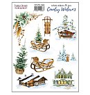 Uzlīmju komplekts "Country winter" #268, 9 gab., ZS