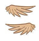 MDF dekorējama sagatave "Angel's wings", 40x16.5cm