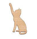 MDF dekorējama sagatave "Cat", 17x30cm