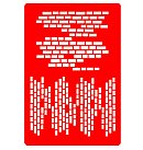Trafarets "Bricks" (#005), 15x20cm