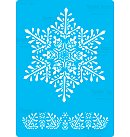 Trafarets "Snowflake 1", (198), 15x20cm, ZS