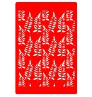 Trafarets "Fern background" (#296), 15x20cm