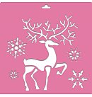 Trafarets "Deer" (#178), XL izmērs, 30x30 cm