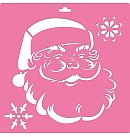 Trafarets "Santa Claus" (#181), XL izmērs, 30x30 cm