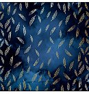 Skrapbukinga papīrs ar zelta folijas faktūru "Golden Feather Night garden", 30x30cm, 200g/ m2, vienpusējs