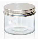 Plastmasas burciņa ar skrūvējamu skārda vāku, 50ml