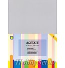 Plastikas acetāta loksne skrapbukingam, caurspīdīga, A4, 0.25 mikroni, 5 gab.