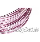 Alumīnija stieple, D:2mm, 12m/ 100g, rozā