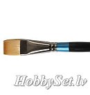 "AQUAFINE" sintētiska ota “SHORT FLAT AF55” N#1, plakana, īss rokturis, 24.66x25.4mm
