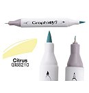 Marķieris uz spirta bāzes "BRUSH & EXTRA FINE", ota + īpaši smalks, 8210: citrusu dzeltens