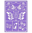 Trafaretu komplekts "Grim'Tout - Cats & Butterflies"