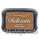 Tintes zīmogu spilventiņš "Delicata metallic", 7.5x4.5cm, zelta tonis