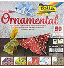 Origami papīrs "Ornamental", 15x15 cm, 5 dažādi dizaini, 50 loksnes, 80g/ m²