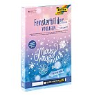 Komplekts logu dekorēšanai "For the cold season", 8 trafareti, 1 krīta marķieris, ZS