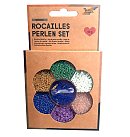 "Rocailles" pērlīšu komplekts "Mermaid", 90g pērlītes, 3x1m neilona auklas, 3 aizdares