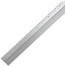 Alumīnija lineāls ar neslīdošu pamatni, 50cm