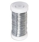 Floristikas stieple, D:0.35mm, spole 100m, platīna krāsa